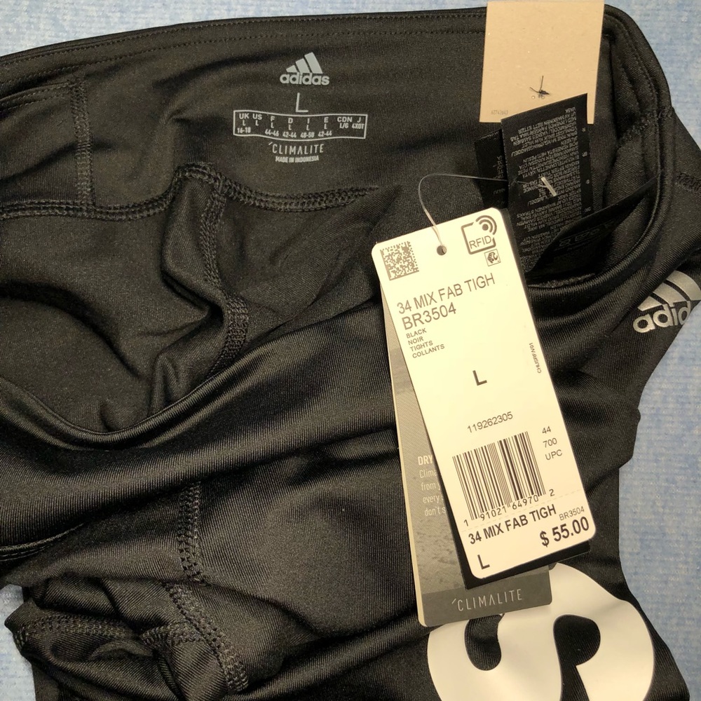 Adidas 3/4 Fab Mix Women’s Jogging/yoga Pants  - Picture 2 of 5